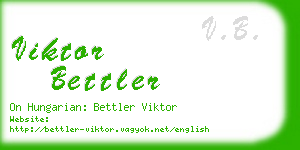 viktor bettler business card